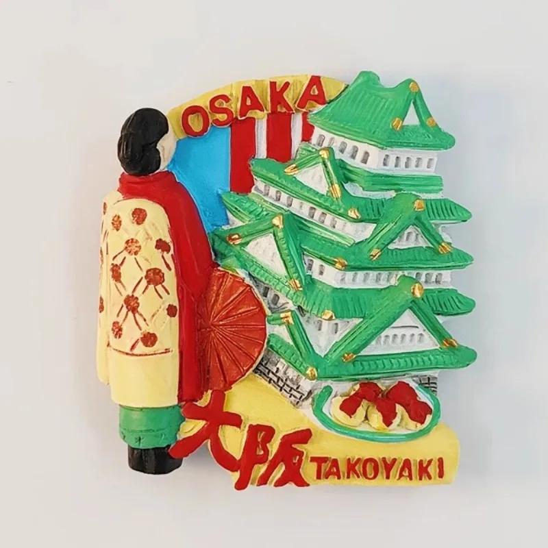 Japan Souvenirs Sashimi Fridge Magnets Salmon Clam Octopus Oysters Refrigerator Stickers Home Deocration Kids Gifts