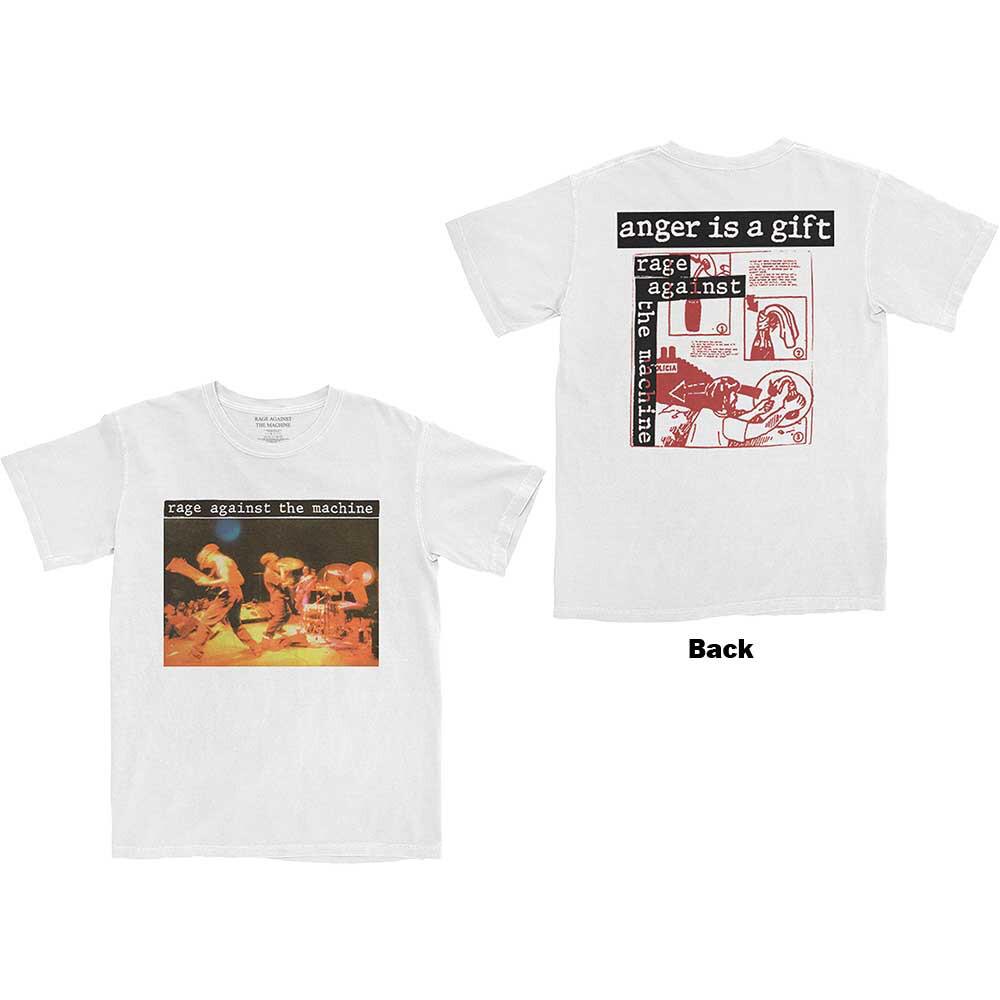 Rage Against The Machine - Anger Is A Gift - White t-shirt Unisex T-Shirt XL