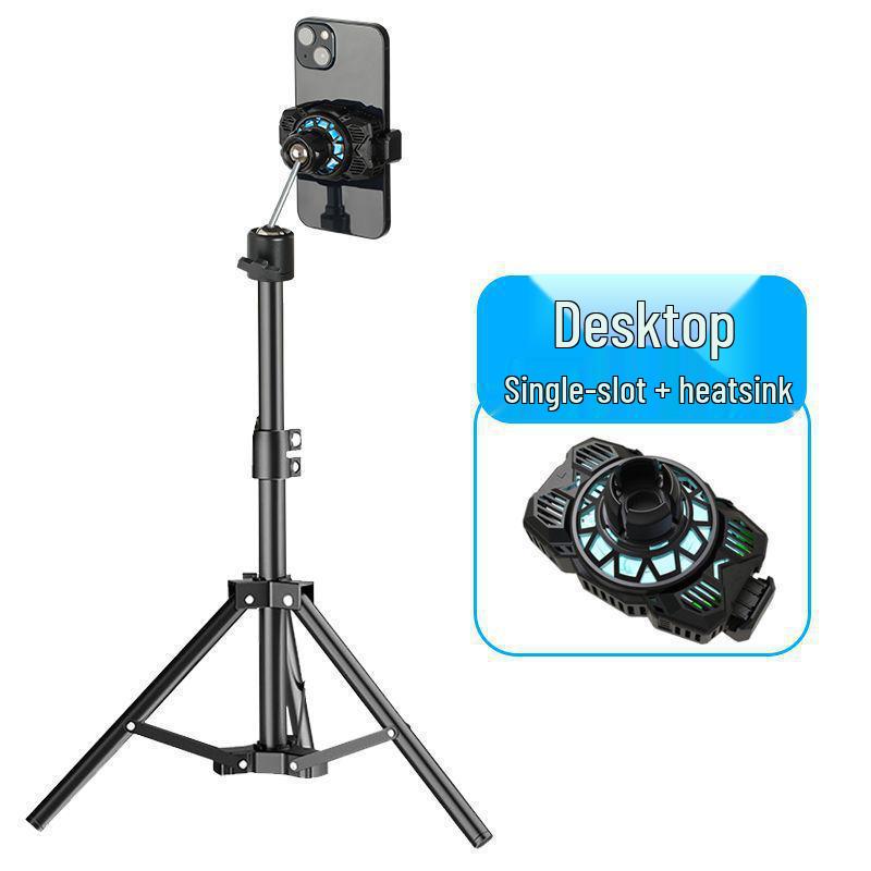 Silent Multi-Camera/Desktop Streaming Stand with Cooling Tripod Desktop Stand (Adjustable 33-55CM)