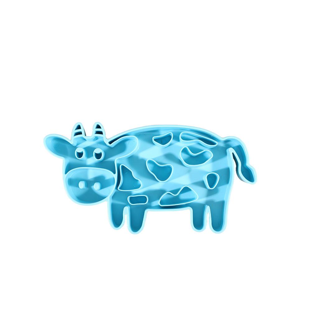 

Pet Slow Feeder Bowl & Licking Bowl - Dual-Use for Dogs & Cats, Anti-Choking Food Bowl, синий