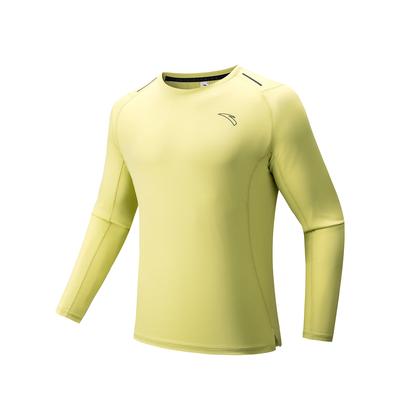 Simple Casual Round Neck Quick Dry Comfortable Sports Long Sleeve T-Shirt Men Tops 952535407-1