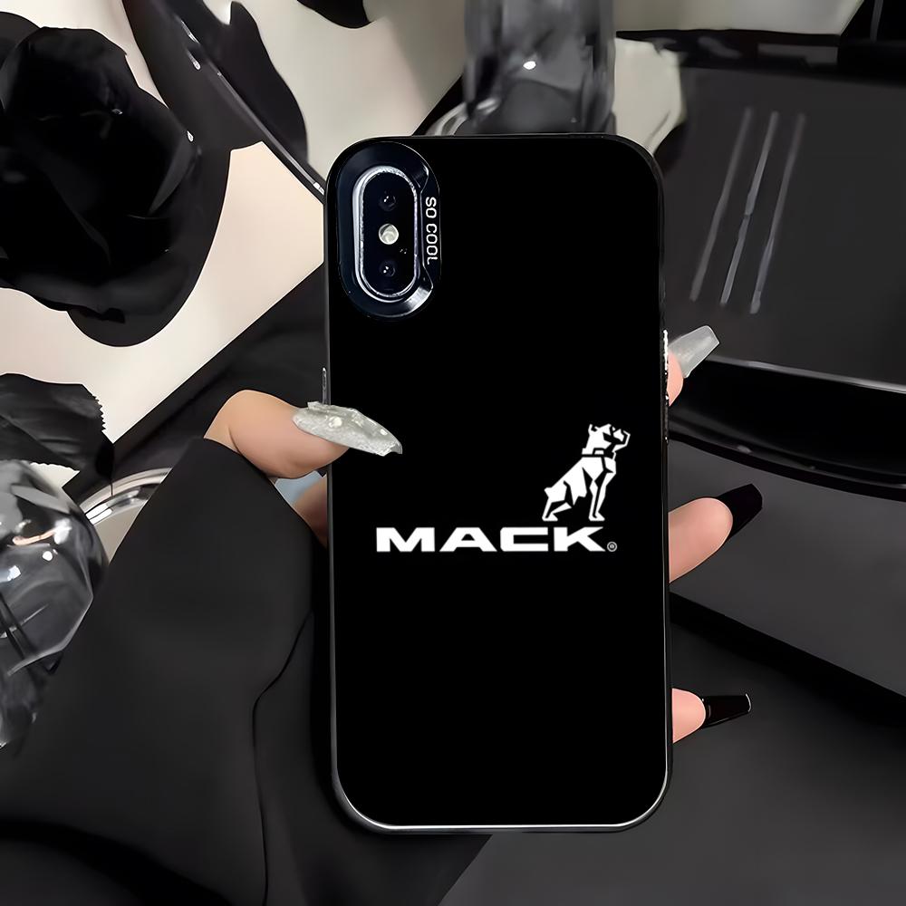 M-mackS Truck-k Logo Phone Case For IPhone 17 Air 16 E 15 14 Plus 13 12 11 Pro Max Colored Silver Cover
