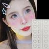 Shinny Face Decoration Face Jewelry Sticker Flowers Stars Hearts Adhesive Gemstone Sticker Body Makeup Eye Shadow Sticker Kids