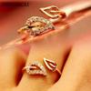 Party Leadership Commitment Gift Shining Bright Elements Rings For Women Lovers Open Ring