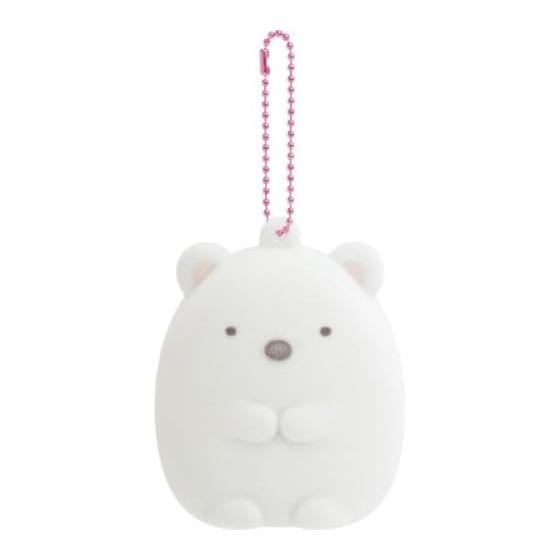 [San-X] AB40401 Sumikkogurashi Raccoon Manmaru Restaurant Funifuni Keychain Polar Bear