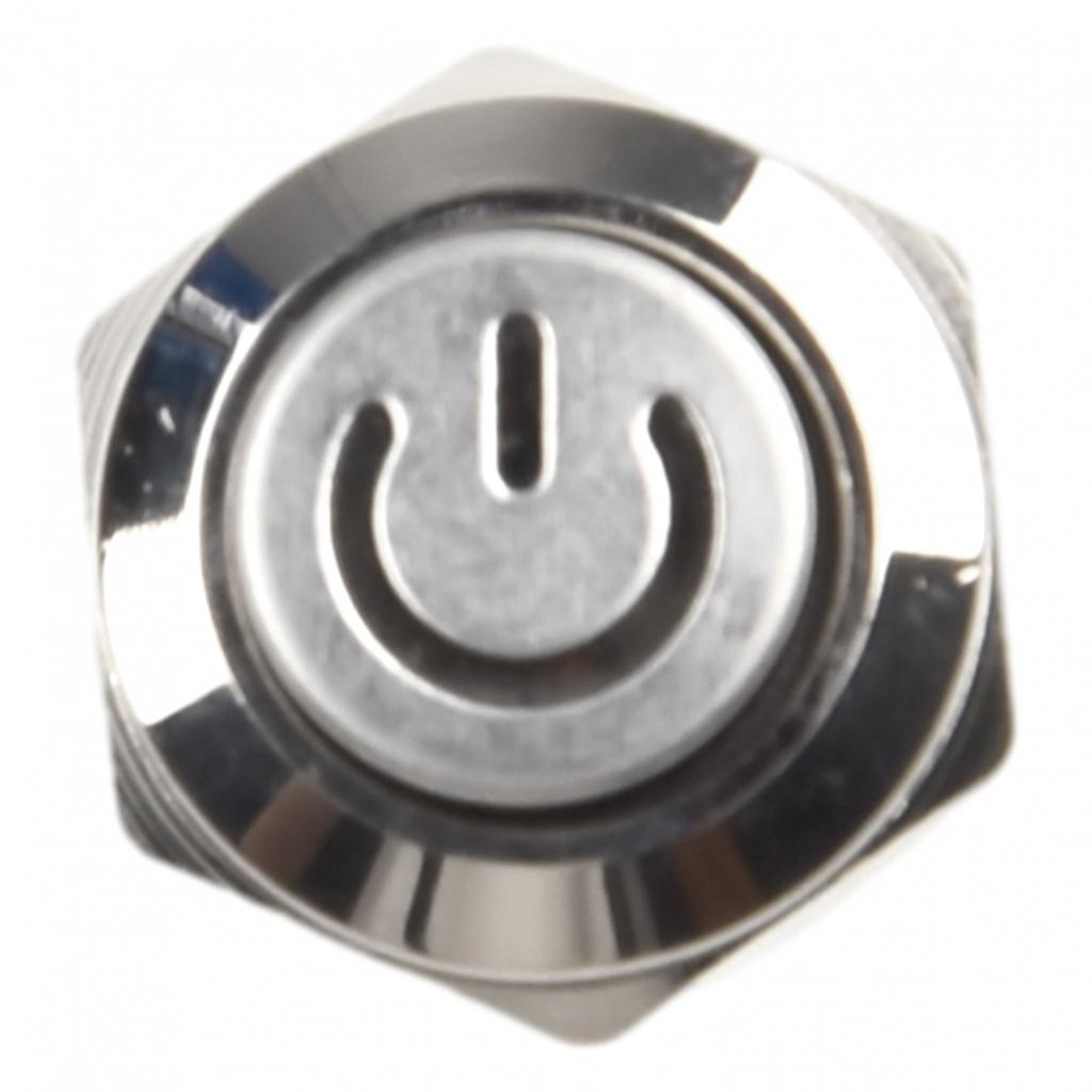 Power Button Switch DIY Equipment Green Metal Button