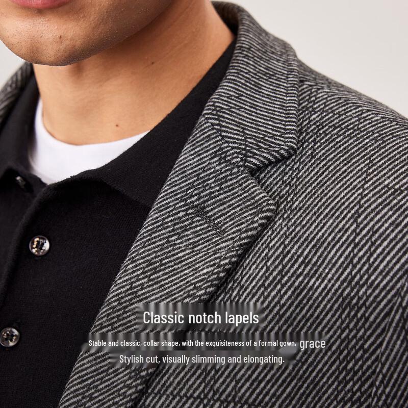 Shanshan Men's Autumn/Winter Wool Blend Suit Jacket