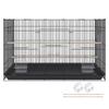 30 inch Bird Cage, Metal Large Parakeet Cages for Cockatiels Small Parrot Budgies Lovebirds Canaries, Pet Bird Cage with Rolling Stand and Tray