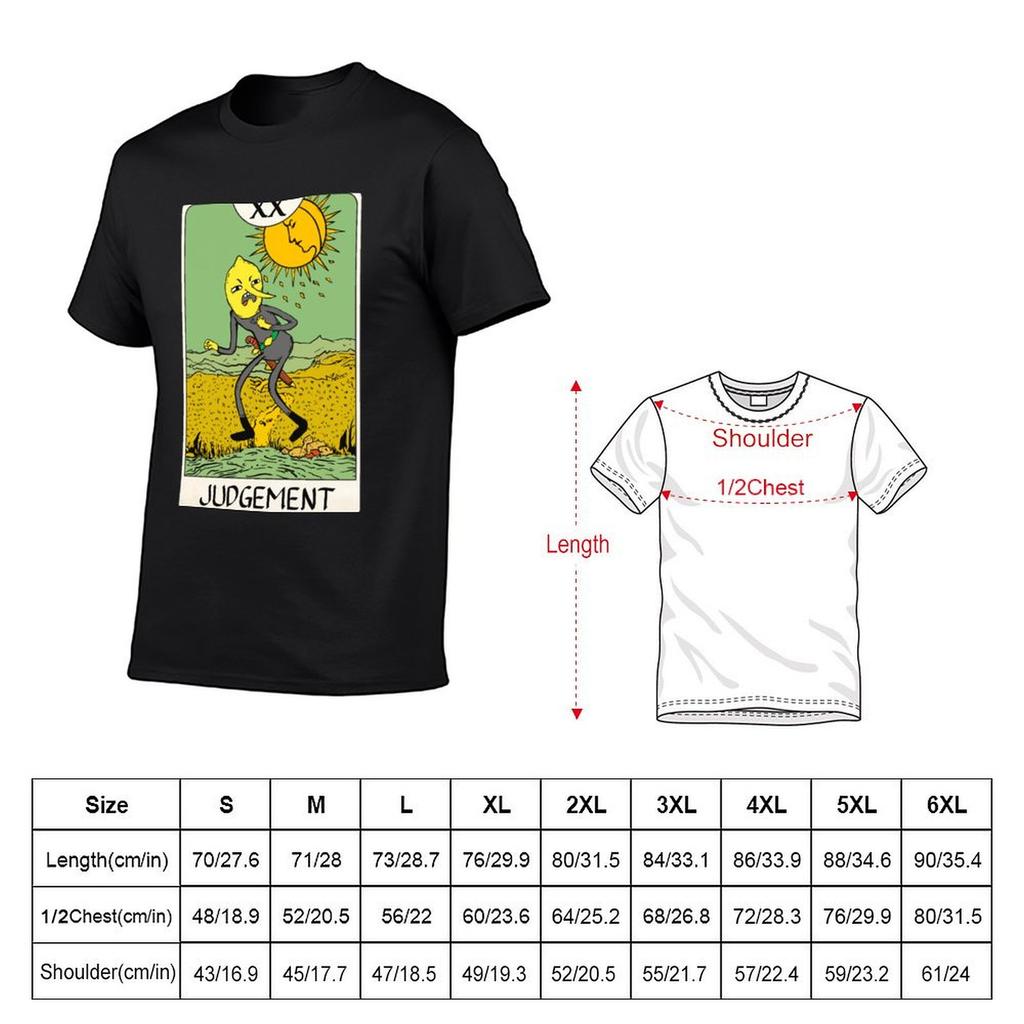 Lemongrab - Tarot Card - Judgement T-Shirt Plain Customs Animal Prinfor Boys Hippie Clothes Shirts Graphic Tee Men
