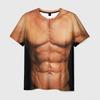 3D Digital Printed Men's T-shirt Muscle Funny T-shirt