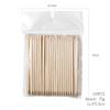 100pcs/set Nail Art Design 4 Different Sizes Orange Wood Sticks Cuticle Pusher Remover Manicures Tools