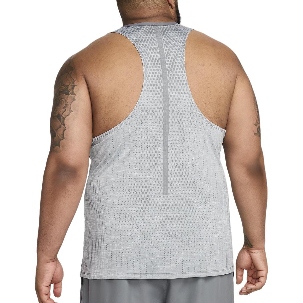 Nike Dri-FIT ADV TechKnit Ultra Solid Color Brand Logo Sleeveless Tank Top Men Tops Light-Gray DM4751-084