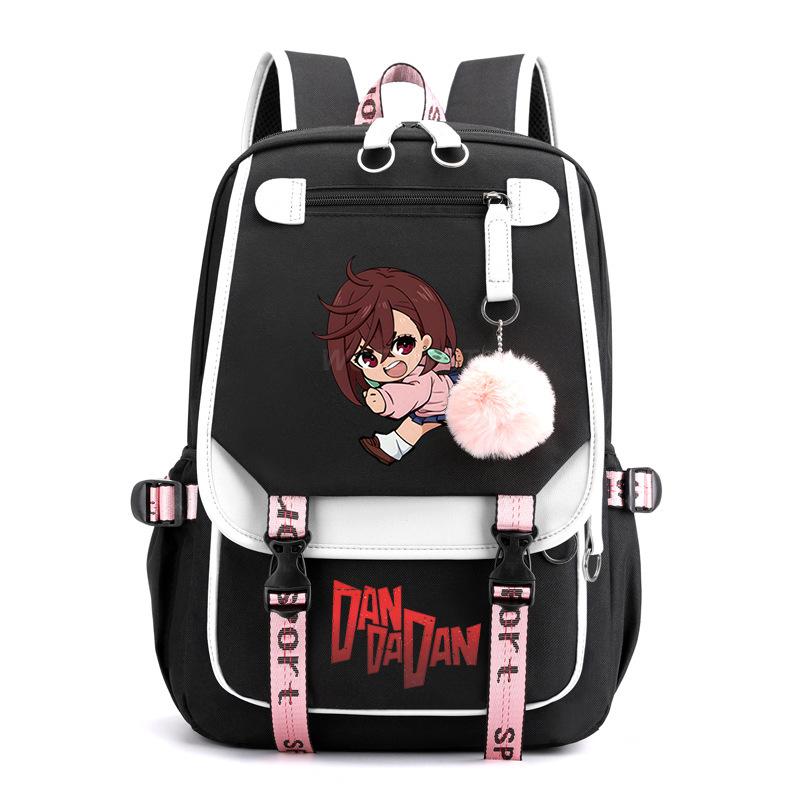The New Dandadan Bold Party Surrounding Printing Trend Junior High School Students Large-capacity Leisure Schoolbag