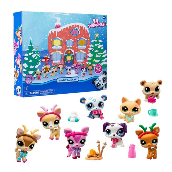 

24-дневный рождественский адвент-календарь, коробка для обратного отсчета с коллекционными фигурками-украшениями, многофункциональное праздничное украшение для детей B