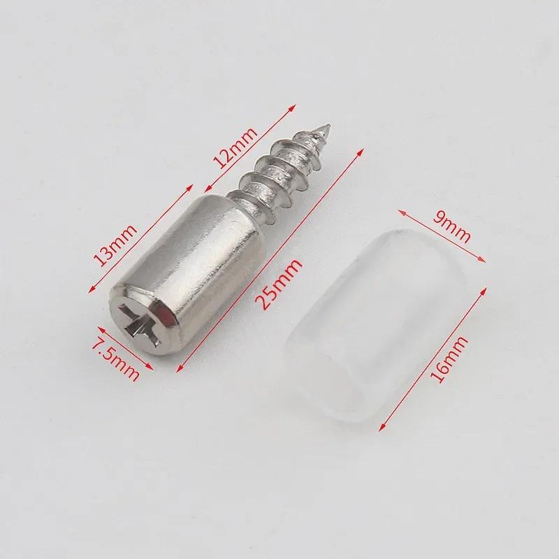 80/10PCS Self Tapping Screws Layer Plate Holder Wardrobe Storage Rack Septum Fixed Support With Slip Resistant Rubber Sleeve