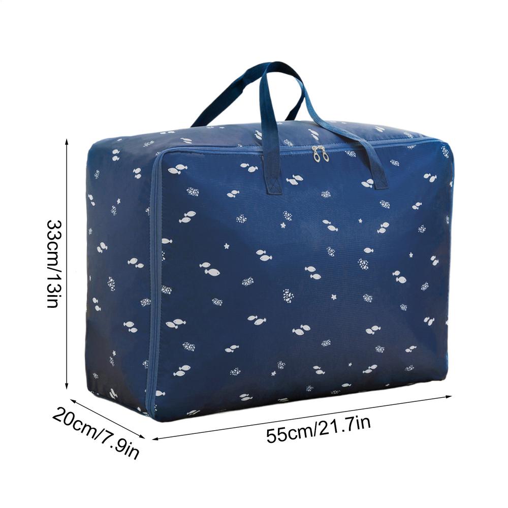 Quilt Storage Bags With Zipper Blankets Organizer Waterproof Foldable Zippered Handbags For Space-Saving Storage Dorm Clothes