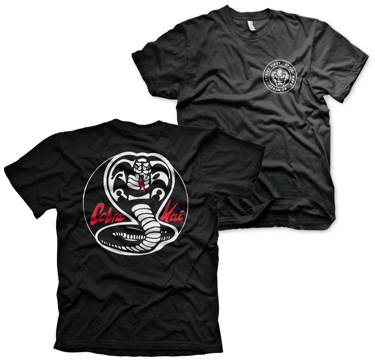Officially Licensed Cobra Kai - White Patch Mens- L