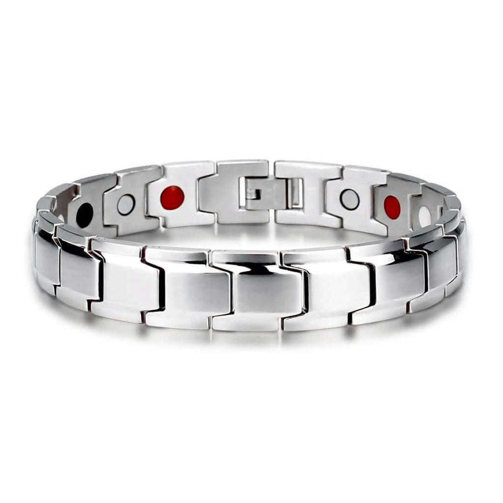 Unisex Armband i Magnetiskt Titanstål - Trendigt Avtagbar Design
