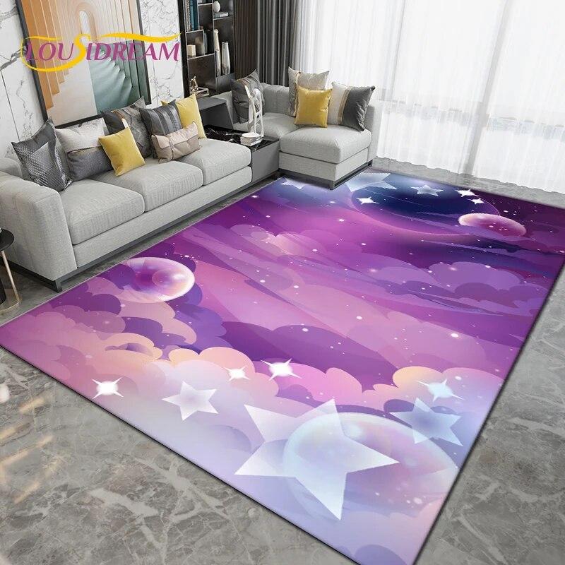 Pentagon Five-pointed Star Area Rug,Carpet Rug for Living Room Bedroom Sofa,Kitchen Bathroom Doormat Non-slip Floor Mat Gifts