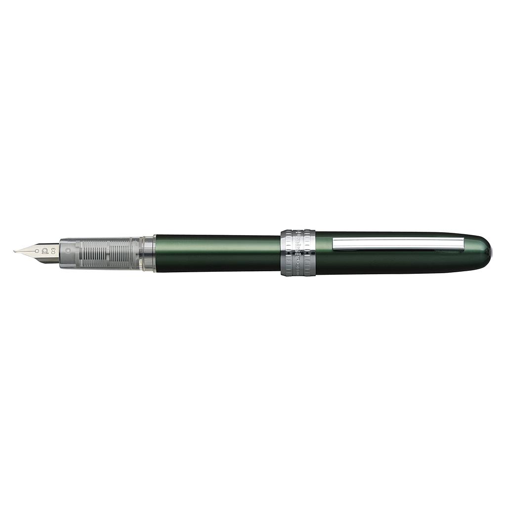 Platinum Fountain Pen Plaisir Fine Nib Green PGB-1000#41-2 - Elegant Writing Instrument