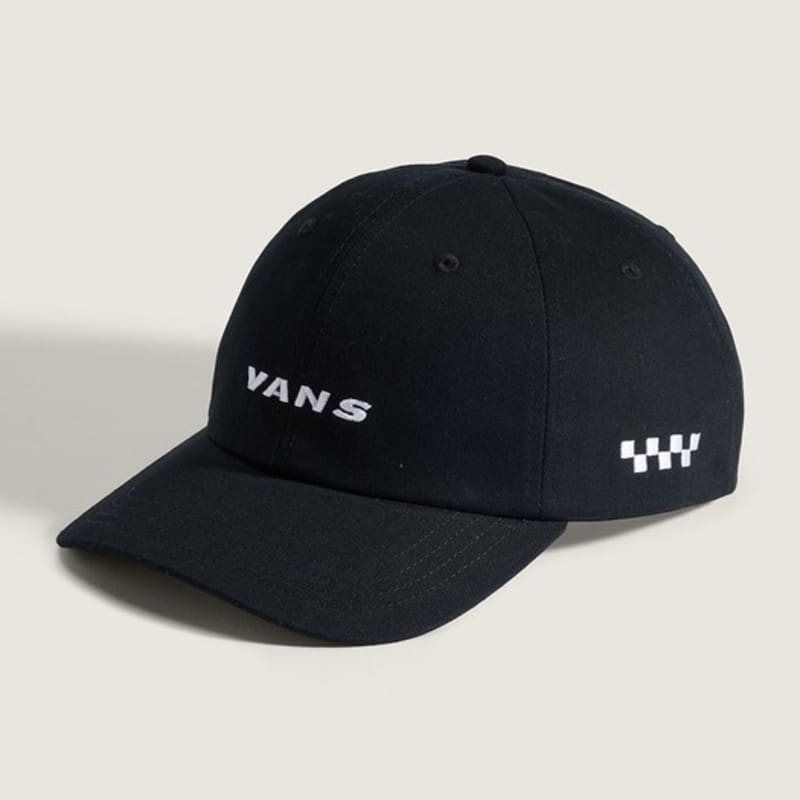 VANS Check Side Curved Bill Jockey Cap/ VN000QA6BLK1