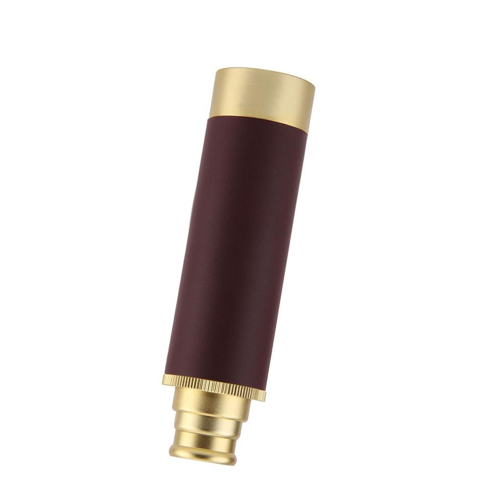 Retro Telescope Zoomable Spyglass Portable Handheld Telescope Vintage Monocular for Camping Boating
