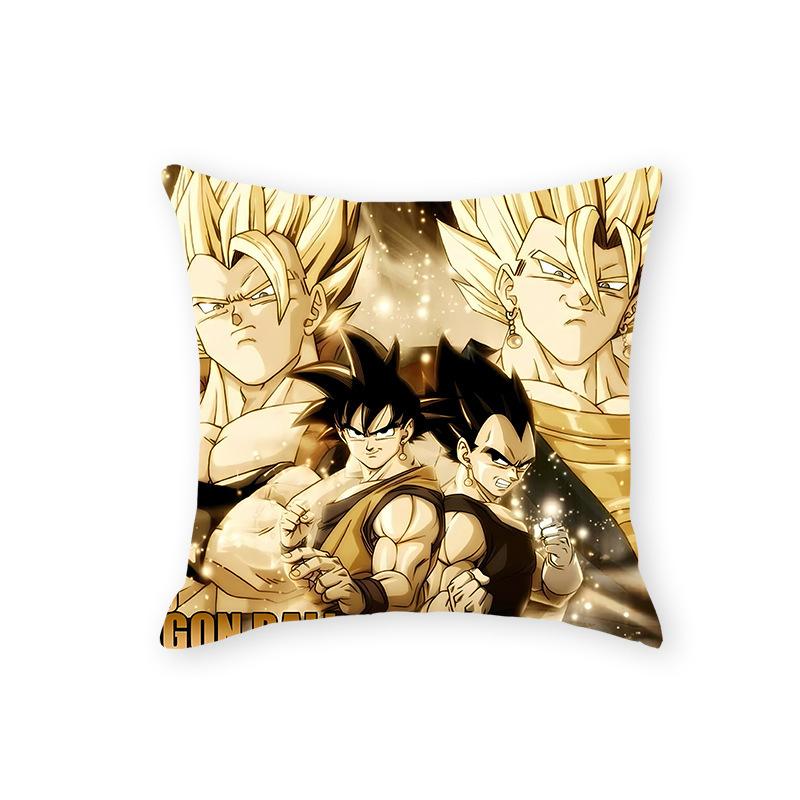 Dragon Ball Serie Kissen Cartoon Druckmuster Japanische Comic Kissenbezug Kissen Schlafzimmer Wohnzimmer Sofa Dekoration Büro Kissen