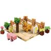 YOIKO Magnetische Bausteine Set, Zoo Serie, Magnetische Bausteine im Minecraft-Stil, Lernspielzeug für Jungen und Mädchen, Weihnachten, Geburtstag