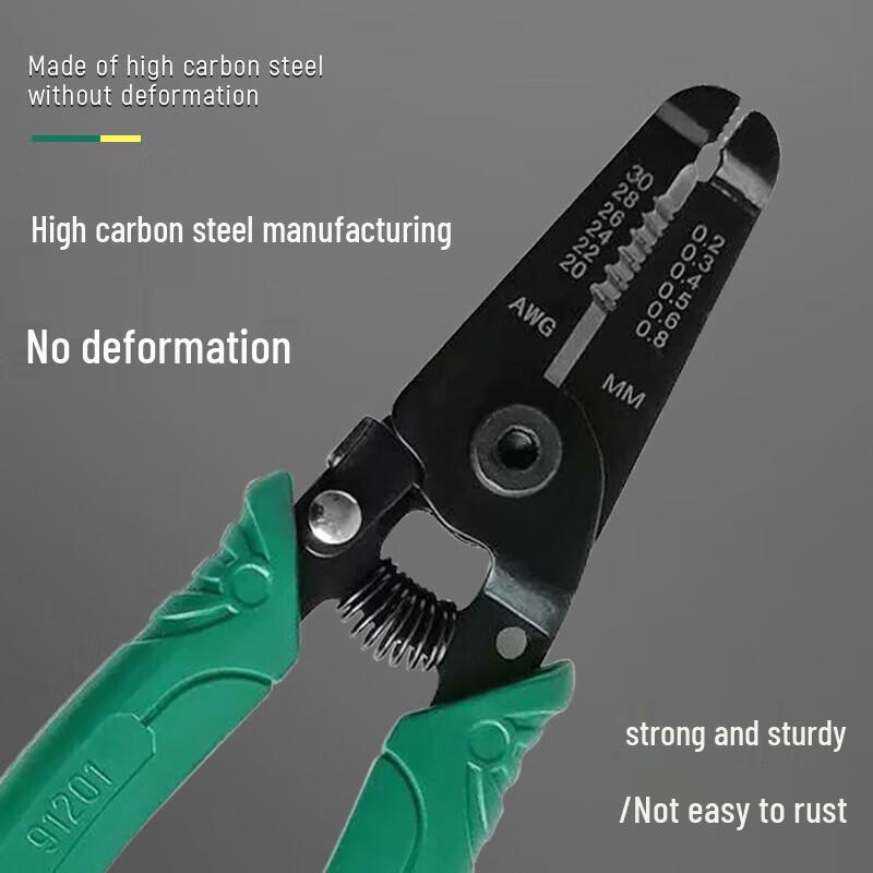 SATA 6-inch Wire Stripper with Cutting Edge