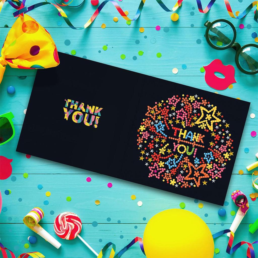 12PCS DIY Diamond Painting Greeting Card Set Festival Pattern Diamond Art Handmade Cards for Birthdays Thanksgiving and Holidays