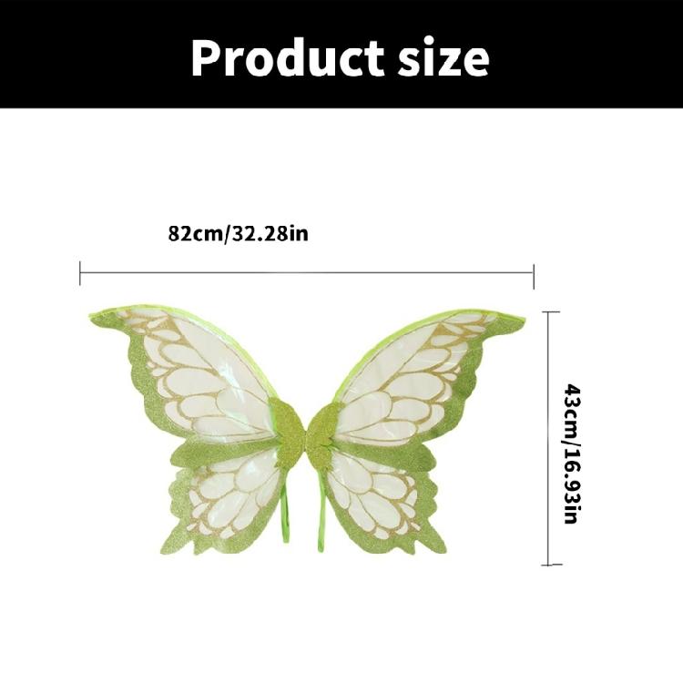 Butterfly Wing Costume for Girl Cosplay Party Halloween Christmas Birthday Halloween Cosplay Fairies Wing Costume