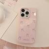 Artistic Pink Bow Phone Case Suitable for Apple Phones