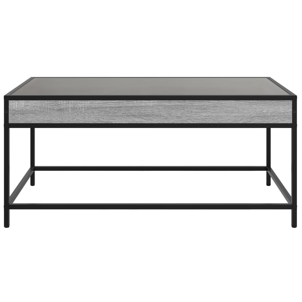 Infinity LED Coffee Table in Grey Sonoma 90 x 50 x 41 cm