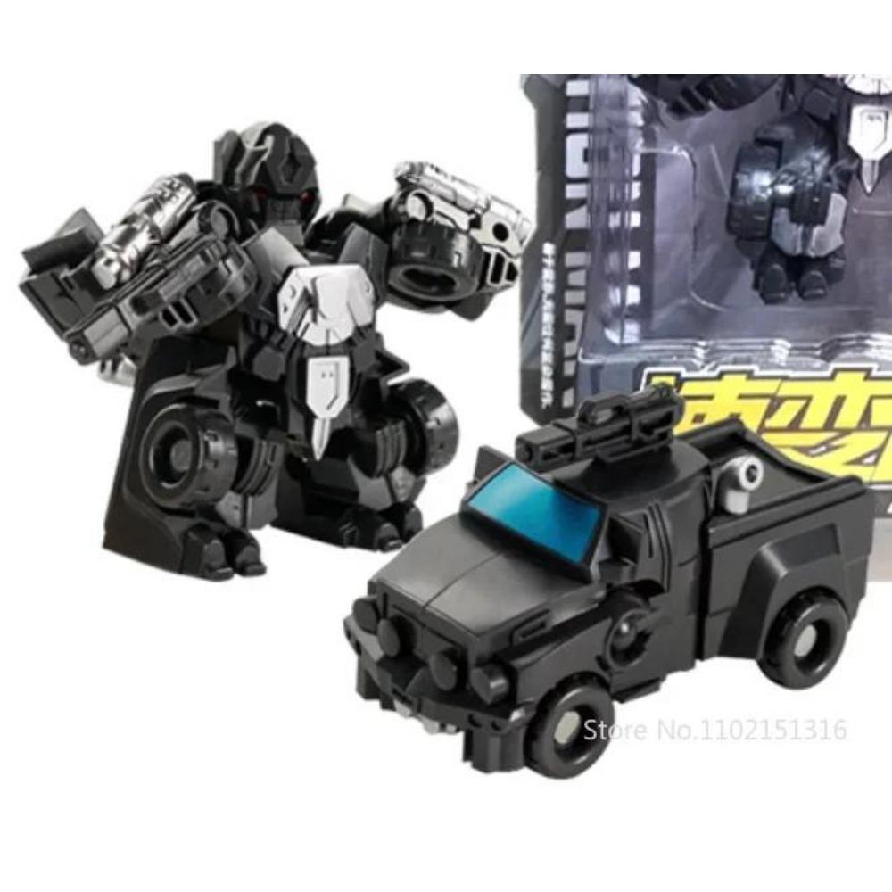 Mini Transformationsroboter-Bausatz Spielzeuge Modelle 2 in 1 Verformtes Auto Spielzeug Roboter Spielzeuge für Kinder Geschenk Actionfigur Kinderspielzeug
