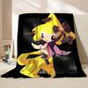 Pokemon Jirachi Cartoon Flannel Fluffy Blanket for Home Bedroom Bed Sofa Office Children Cover Adult Soft Blanket Baby Cute Gift