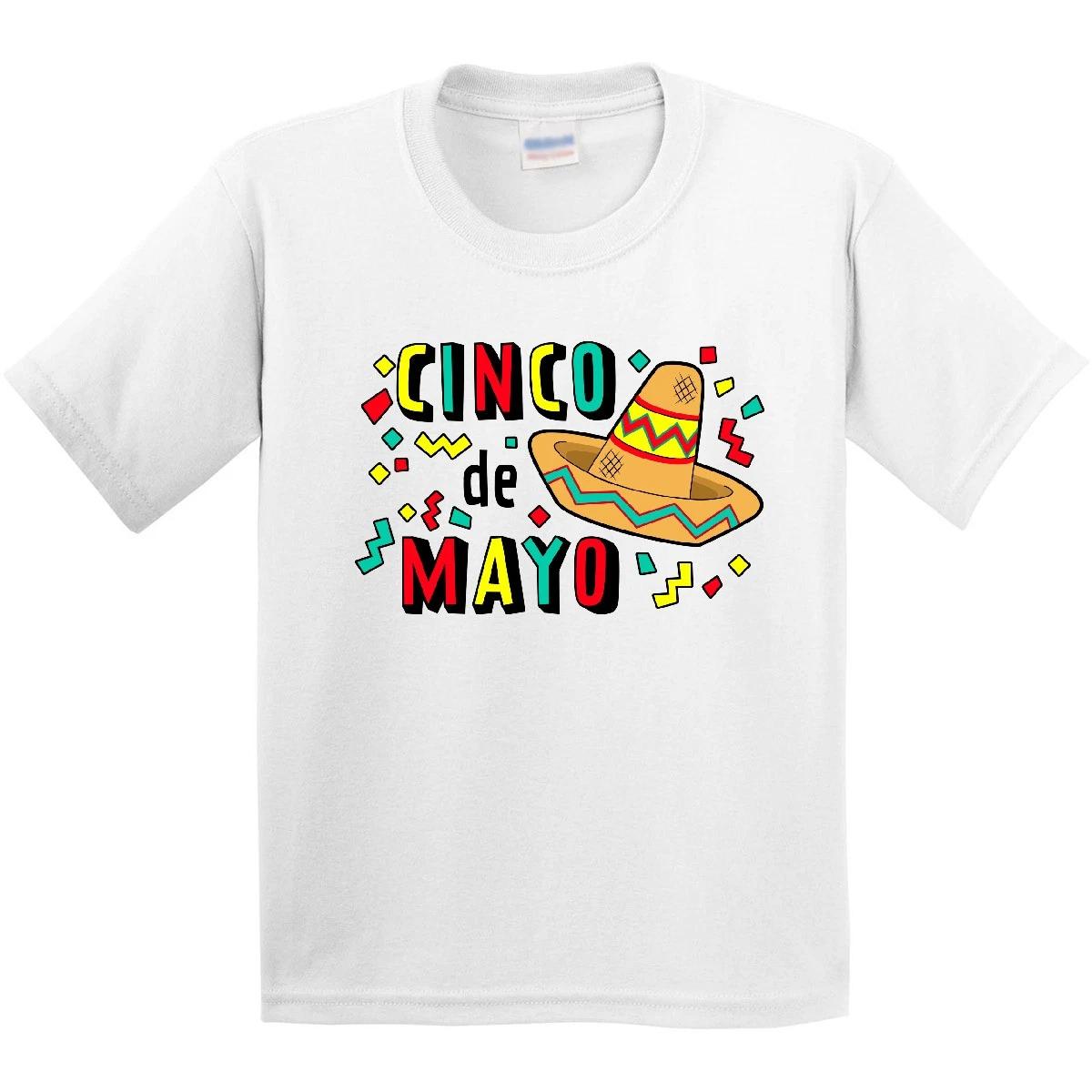 Inktastic Happy Cinco De Mayo-sombrero Youth kids boys T-Shirt May 5th Celebrate Sombrero 110