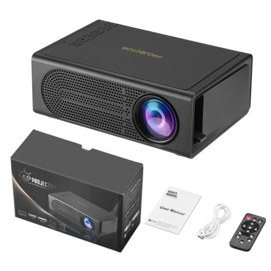 Mini LED Projector Supporting 1080P Wired Phone Screen Synchronization Portable Outdoor Home Theater Video Movie Projector