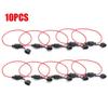 10pcs/ 5pcs In Line Car Mini Adapter Plug-In Fuse Holder Splash-proof for 12V 30A Wire Cutoff Switch Socket Damp Proof Splash
