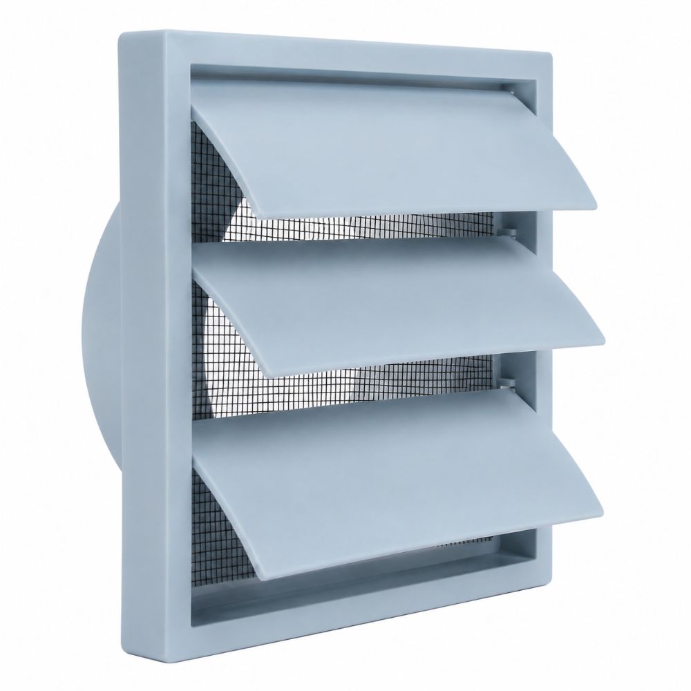 PVC Wandlüftungsgitter 4" 5" 6" Abluftgitter Einfache Montage Lüftungsgitter