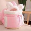 Pet Carrier Bag Small Cat Dogs Backpack Winter Warm Soft Plush Carring Pets Cage Walking Outdoor Travel Kitten Hanging Chest Bag