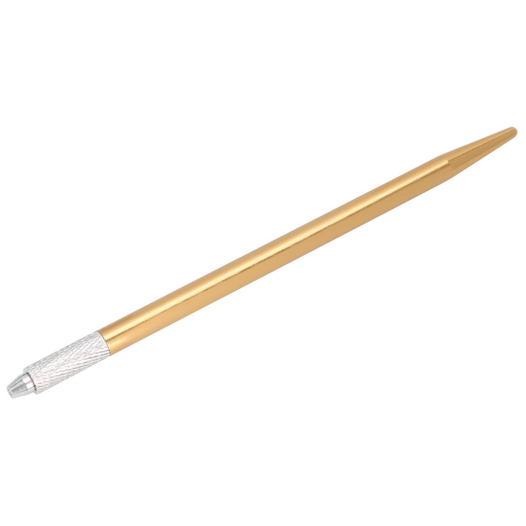 Manual Tattoo Pen SemiPermanent Microblading Pen for Eyebrow Eyeliner Lips Tattoo(Gold )