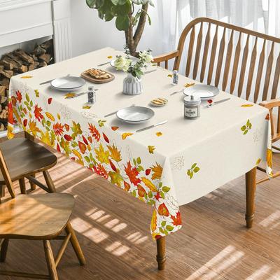 Herbst Ahornblätter Rechteckige Tischdecke Feiertag Hochzeitsparty Deko Thanksgiving Herbst Ernte Tischdecke Für Esszimmer Deko