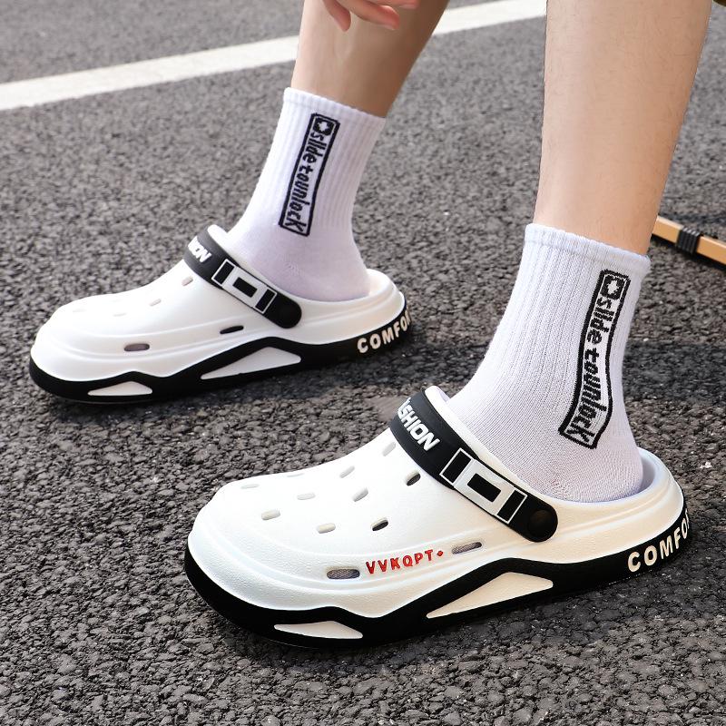 Men's Non-slip Sporty Clogs with Thick EVA Sole for Outdoor and Beach Wear