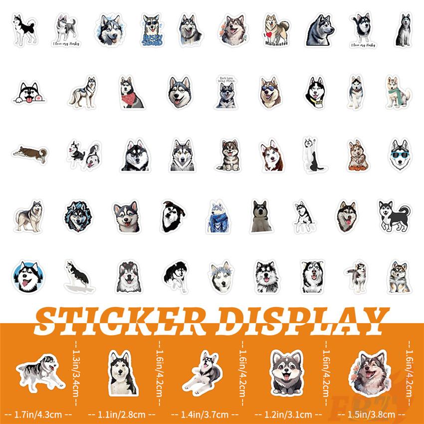 100Pcs/Set Husky Mini Pets Dogs Stickers DIY Fashion Decals Stickers