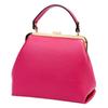 Neat Ladies' Leather Clutch Bag with a Clasp