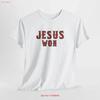 Jesus Won Heavy Cotton T Shirt Christian Apparel Faith Based Religious S Inspirational Wear Vintage Stylish Slightly