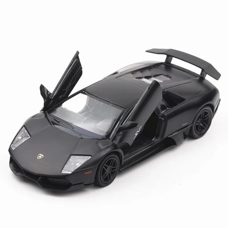 

1:36 Scale Lamborghini Bat Car Toys Alloy Diecasts Model Doors Opened Sports Cars with Pull Back Vehicle Children Festival Gifts чёрный