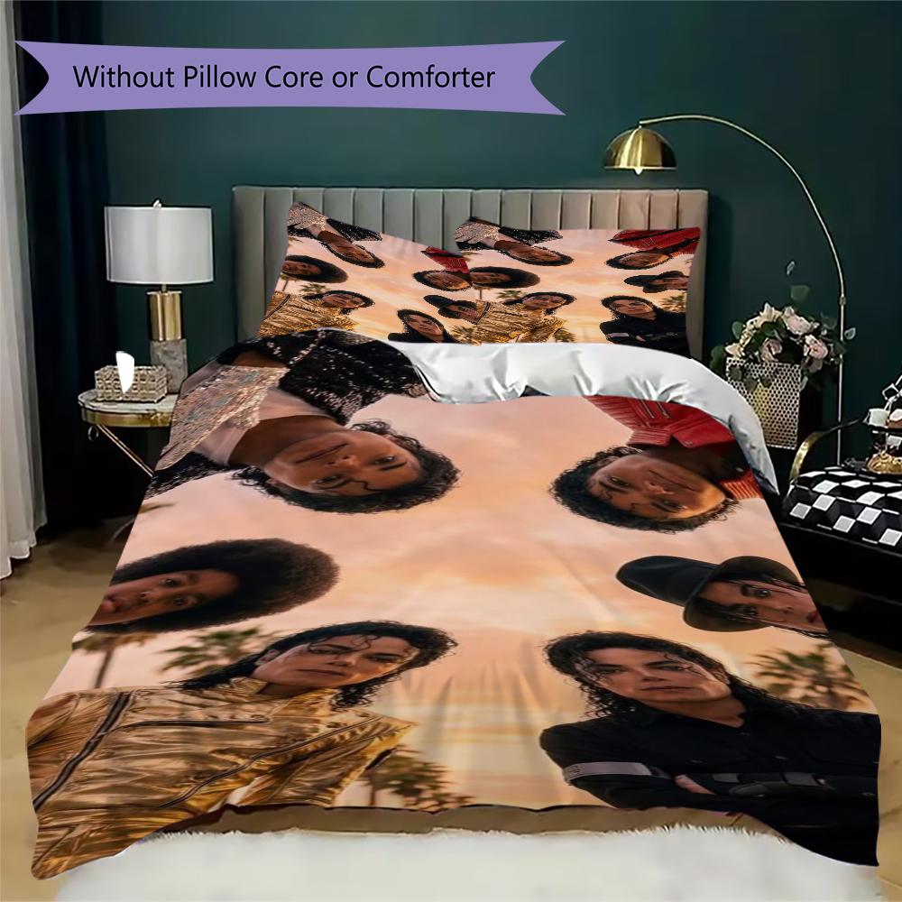 Michael Jackson Iconic Military Stage Outfit Threepiece Set Without Core 1 Duvet Cover 2 Pillowcase Without Core Bedding Set