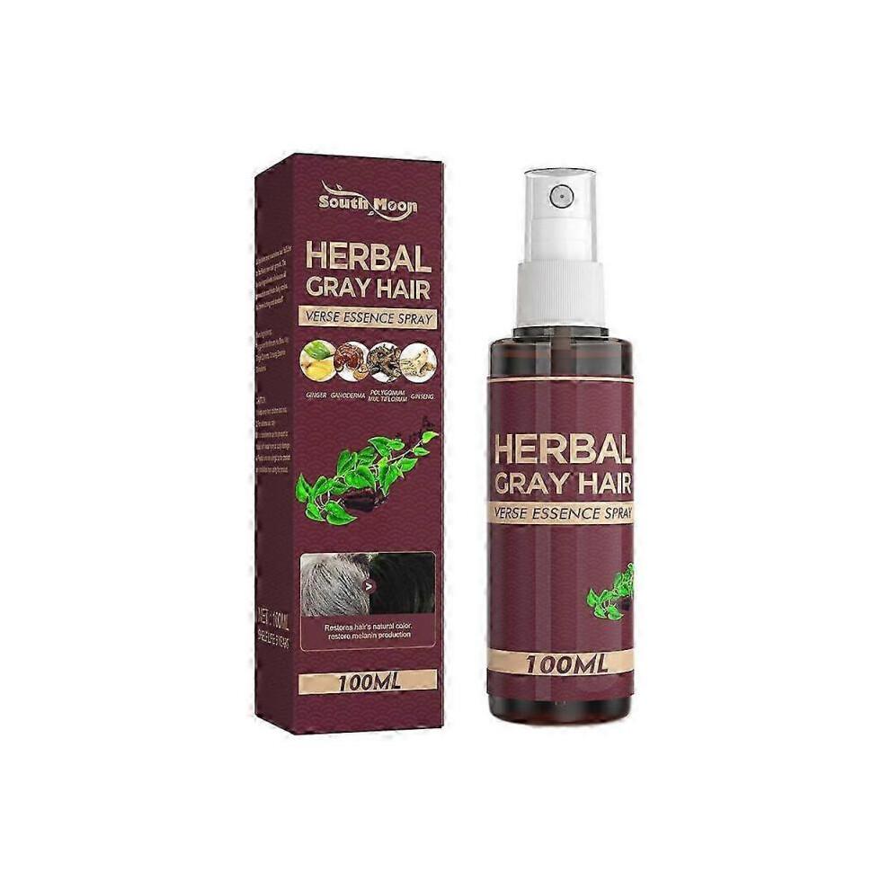 2025 1/2/3PCS Herbal Grey Hair Spray Quick Effect Gentle Natural Herbal Remove Grey Hair 100ml