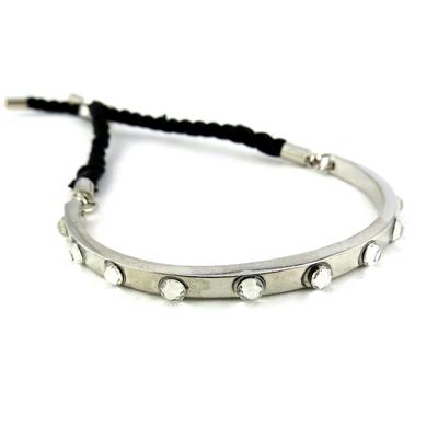 [N1572] - Silver White 'Cléopatra' Bracelet